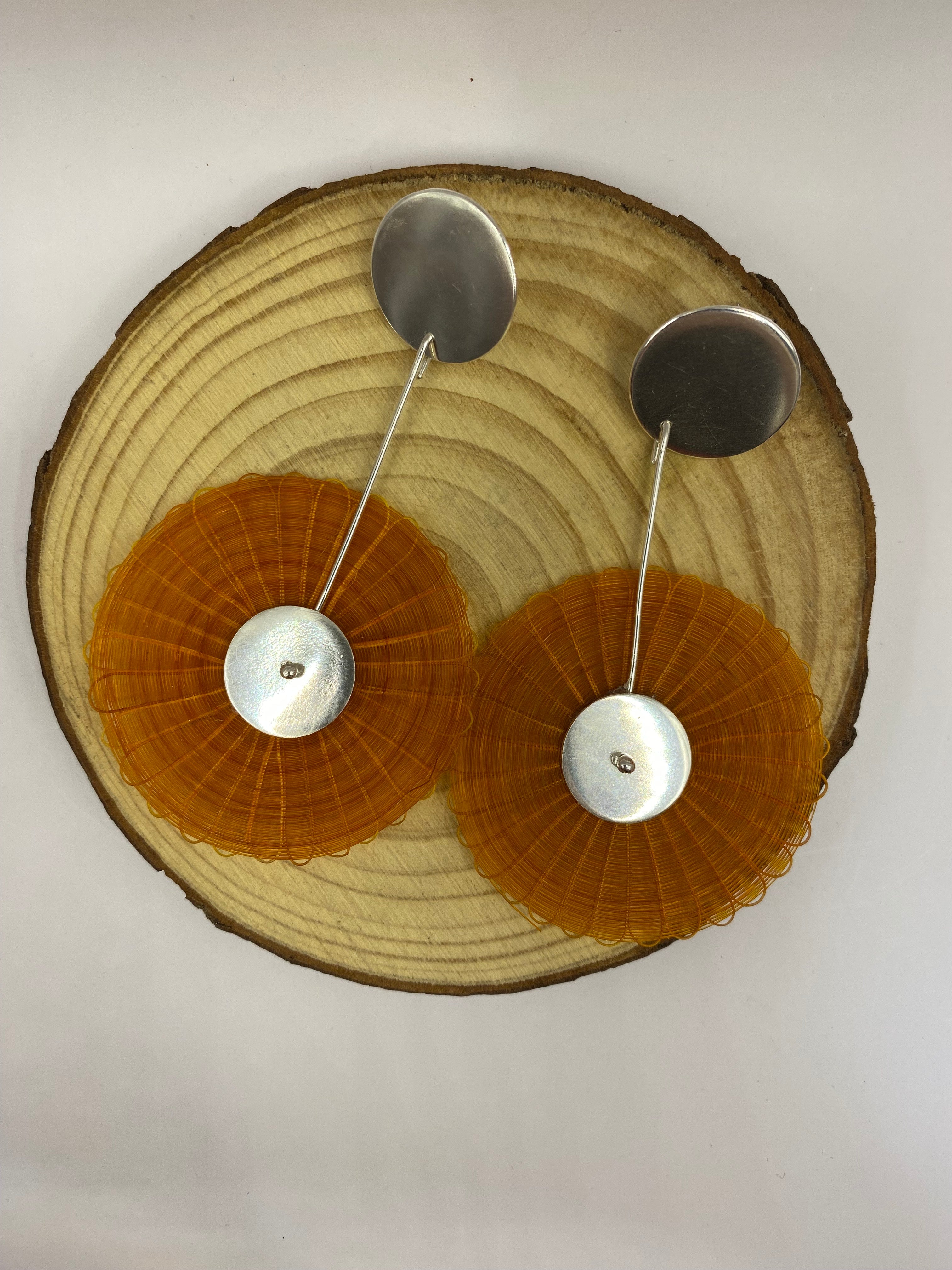 Aros de crin y plata